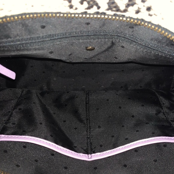 Large Kate Spade Snakeskin & Lavender Purse - Picture 4 of 8